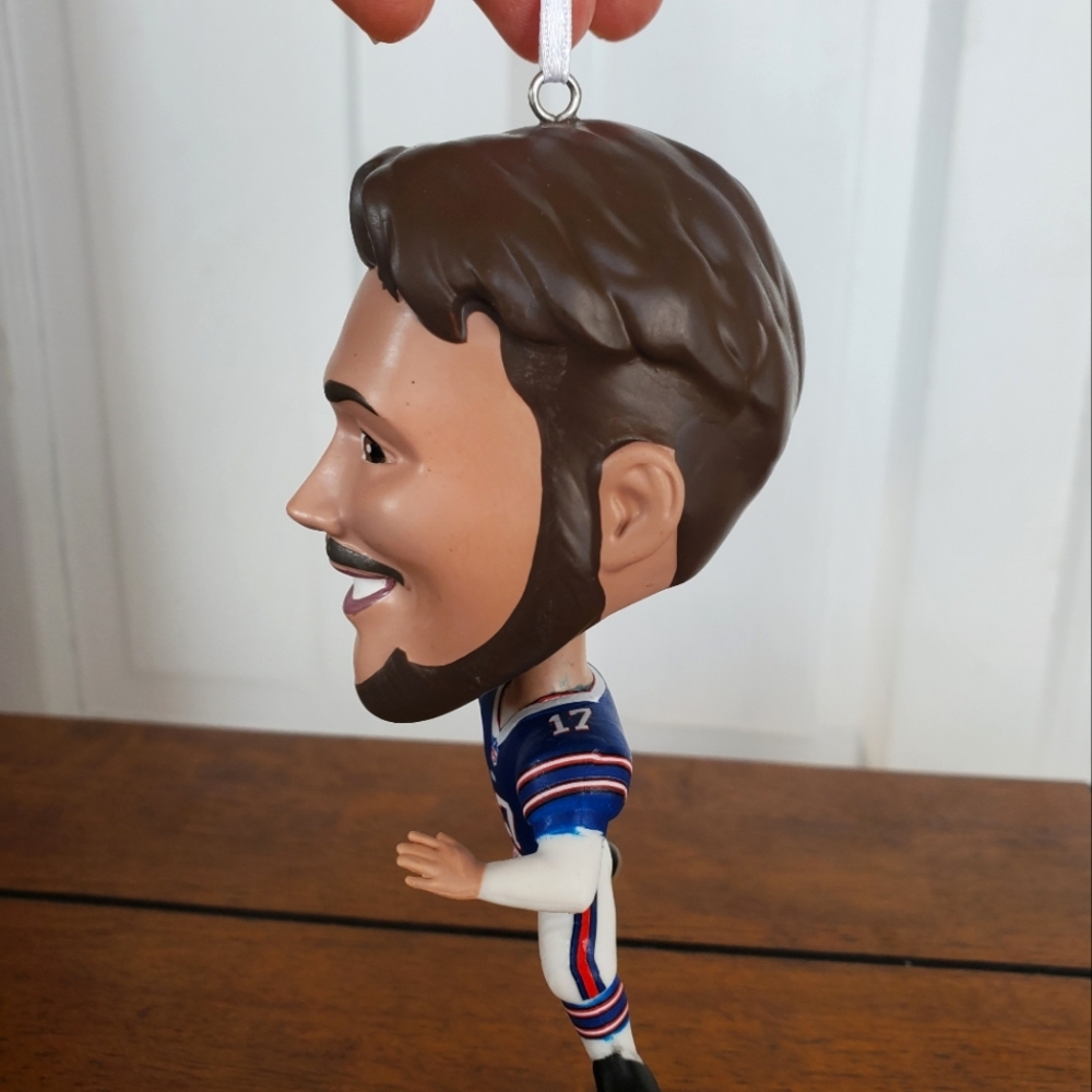 NIB 2022 Hallmark/ Josh Allen "Bouncing Buddy" Bobblehead Ornament - Picture 9 of 14